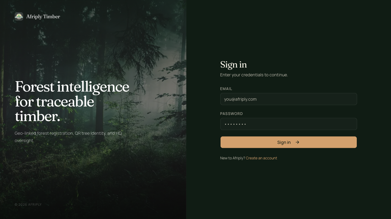 Afriply project screenshot